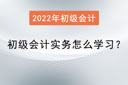 初級會計實務怎么學習？