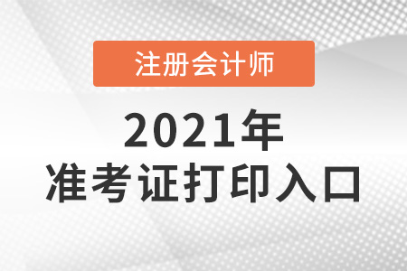 注冊會計師考試準考證打入口只有一個嗎