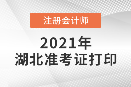 2021年湖北注冊會計師準考證打印時間