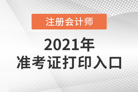 2021年cpa準考證打印入口變了嗎
