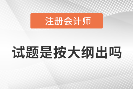 注會試題是按大綱出嗎？