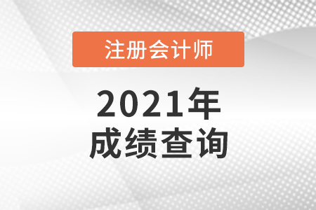 關于廣東省廣州2021年注冊會計師考試成績查詢