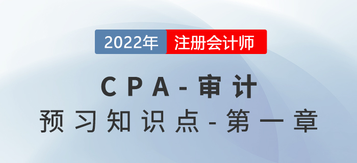 審計風險_2022年注會《審計》預習知識點