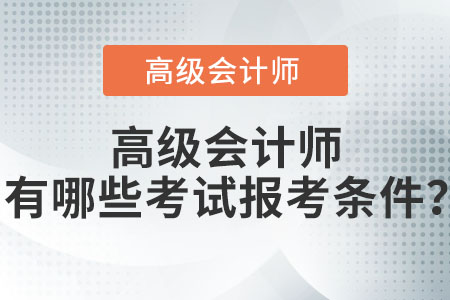 高級會計(jì)師有哪些考試報(bào)考條件？