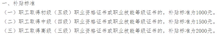 貴州技能提升補貼標準