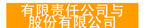 有限責任公司與股份有限公司  