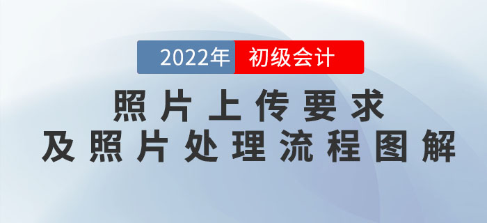 各地2022年初級會計報名照片上傳要求及照片處理流程圖解