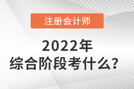湖北cpa綜合階段考什么內(nèi)容？