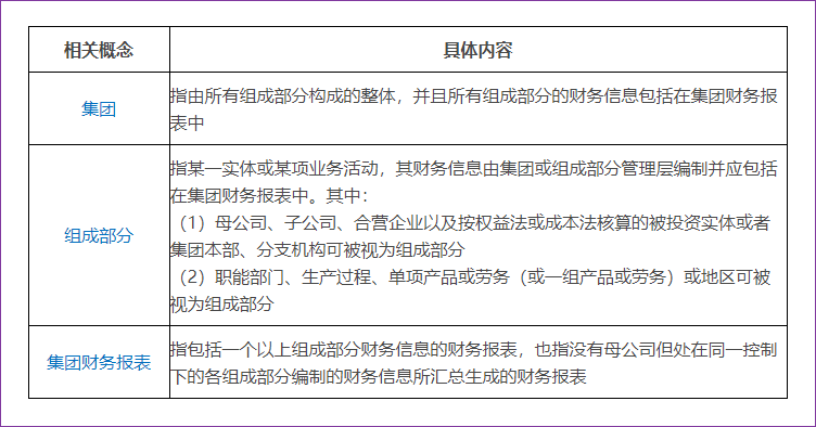 與集團審計的相關概念