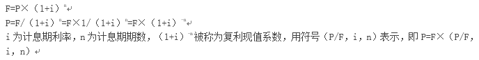 復利現值的計算