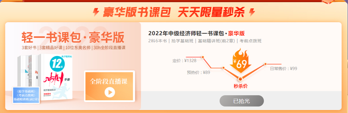 中級經濟師豪華版