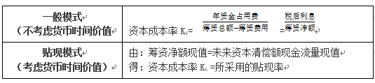 債務資本成本的計算方法