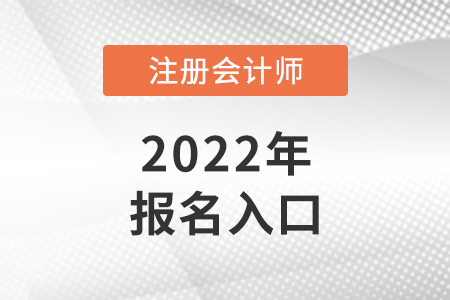 2022年cpa報名入口具體是什么