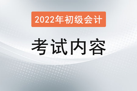 初級(jí)會(huì)計(jì)師考試內(nèi)容有哪些？