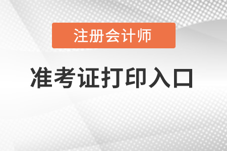 浙江cpa準考證打印入口在哪