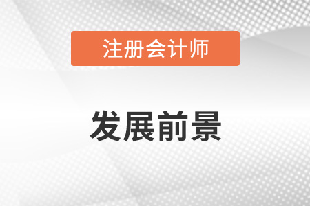 cpa注冊會計師發展前景怎么樣？