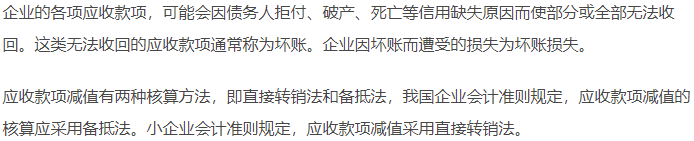應收款項減值