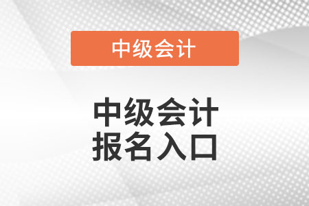 中級(jí)會(huì)計(jì)職稱考試報(bào)名2022入口是什么？