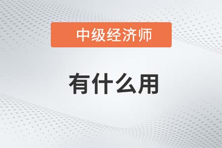 中級經濟師有用嗎