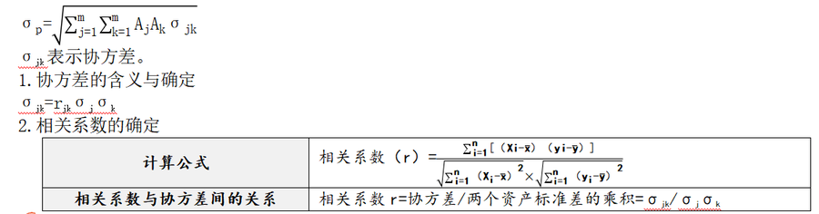 投資組合的風(fēng)險(xiǎn)計(jì)量