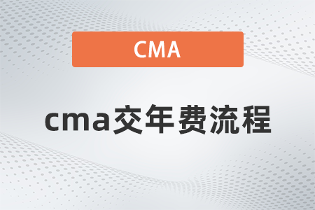2022年cma交年費流程是什么