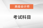 高級(jí)會(huì)計(jì)師考試科目是什么？