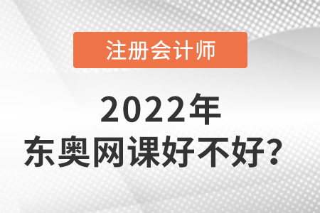 東奧注冊會計師網課有效果嗎？