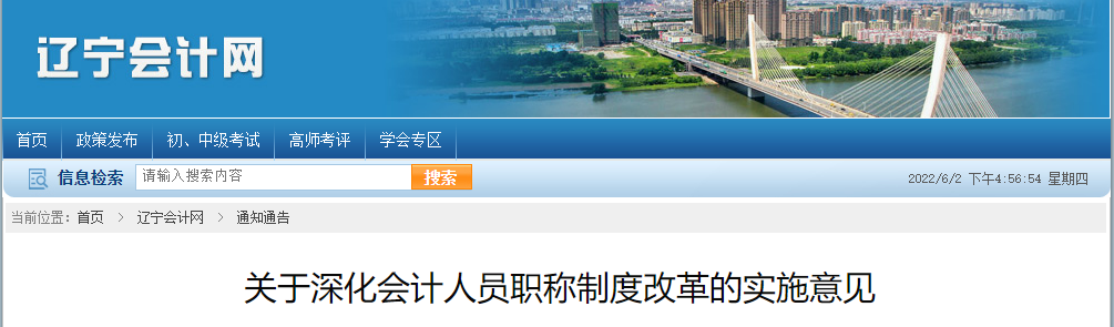遼寧省關(guān)于深化會(huì)計(jì)人員職稱(chēng)制度改革的實(shí)施意見(jiàn)