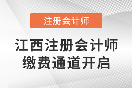2022年江西注冊會計師繳費通道開啟！6月30日截止！