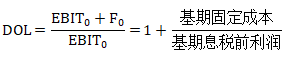 經營杠桿與經營風險