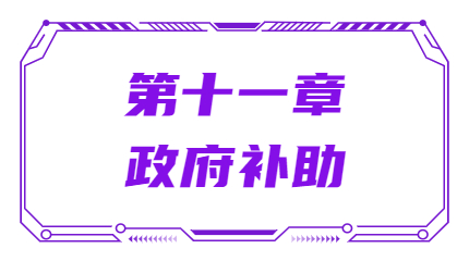 第十一章政府補助