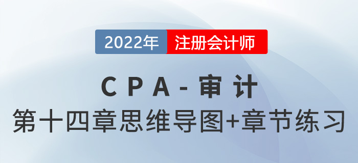 2022年注冊會計師《審計》第十四章思維導圖+章節練習