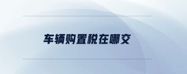 車輛購置稅在哪交
