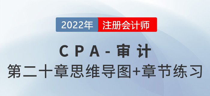 2022年注冊會計師《審計》第二十章思維導圖+章節練習