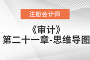 2022年注冊會計師《審計》第二十一章思維導圖+章節練習