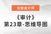 2022年注冊會計師《審計》第二十三章思維導圖+章節練習
