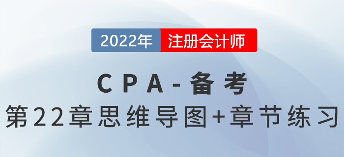 2022年注冊會計師《審計》第二十二章思維導(dǎo)圖+章節(jié)練習(xí)