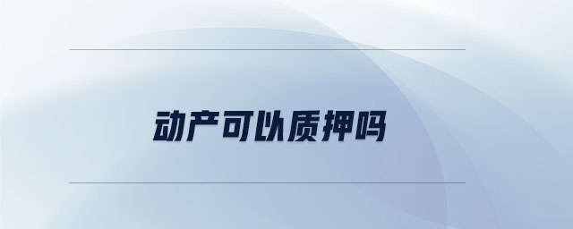 動(dòng)產(chǎn)可以質(zhì)押?jiǎn)? alt=
