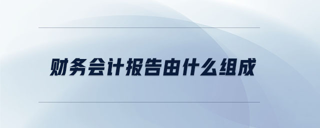 財務會計報告由什么組成