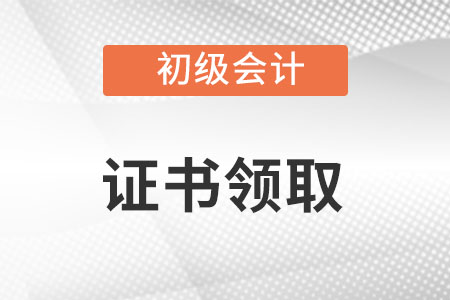 初級會計(jì)師證書在哪里領(lǐng)取?