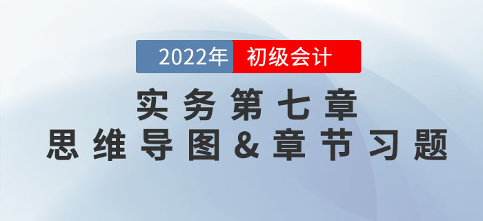 2022年《初級會計實務》第七章思維導圖+章節練習