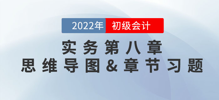 2022年《初級會計實務》第八章思維導圖+章節練習