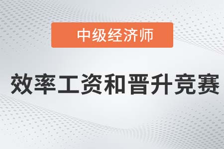 效率工資和晉升競賽_2022中級經濟師人力資源知識點
