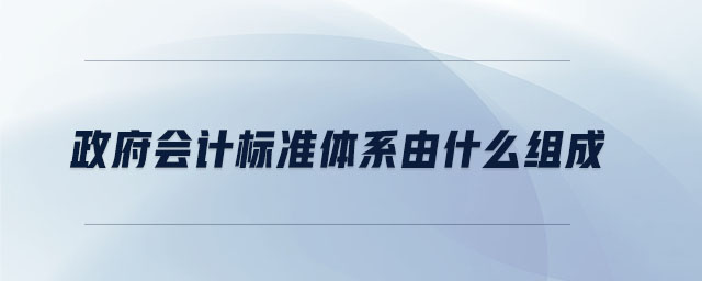 政府會計標(biāo)準(zhǔn)體系由什么組成