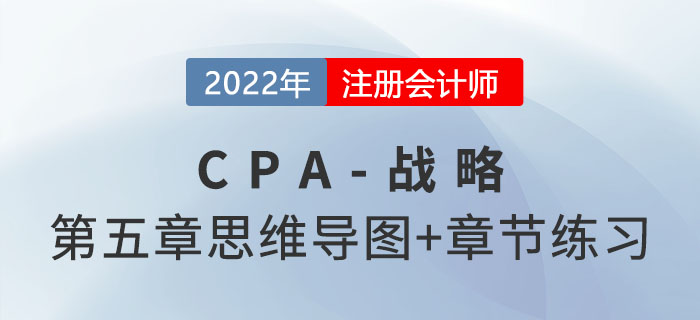 2022年注會戰略第五章思維導圖+章節練習