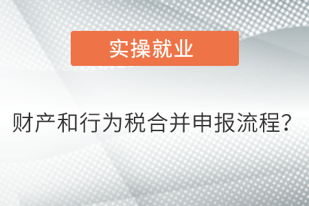 財產和行為稅合并申報流程？