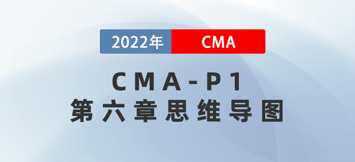 2022年CMA《財務規劃、績效與分析》第六章思維導圖