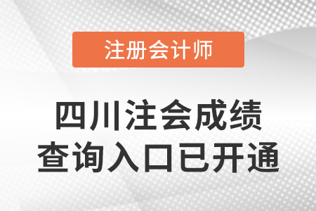 2022年四川省涼山注冊會計師成績查詢?nèi)肟谝验_通！快來查分！