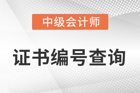 中級會計師職稱證書網上查詢方法
