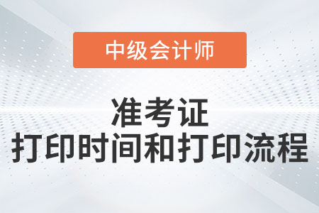 中級(jí)會(huì)計(jì)延期考試準(zhǔn)考證打印時(shí)間和打印流程發(fā)布了嗎？
